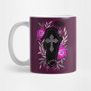 Floral coffin lovely death Mug